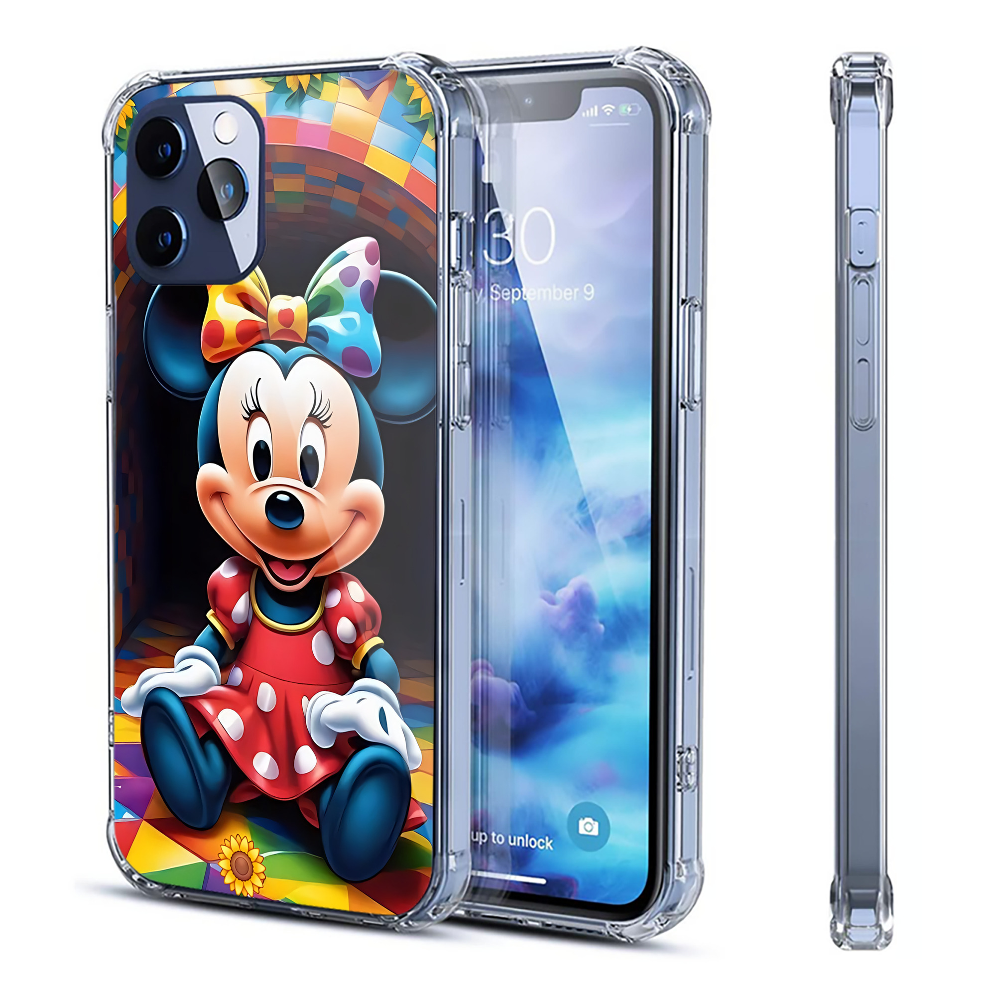 ミッキーマウス Mickey Mouse 【iPhone 12シリーズ対応】透明スマホケース（クリアソフトケース）